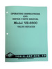 Tobin Arp Model VR-6500 Valve Grinder Parts Manual