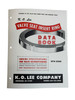 KO Lee Valve Seat Data Book 1978
