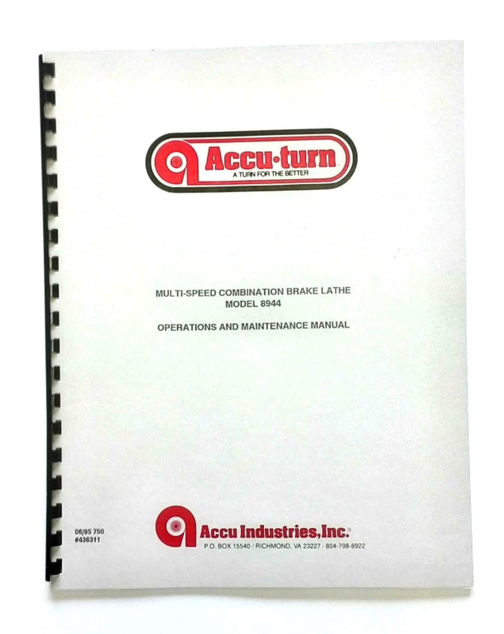 Accu Turn Model 8944 Manual