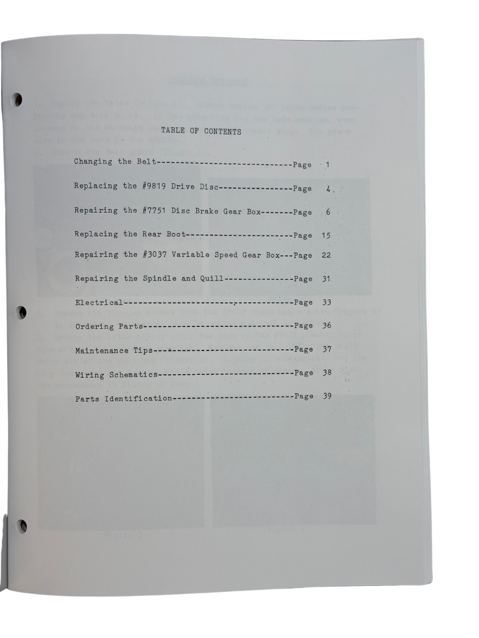 Ammco Brake Lathe Repair Manual