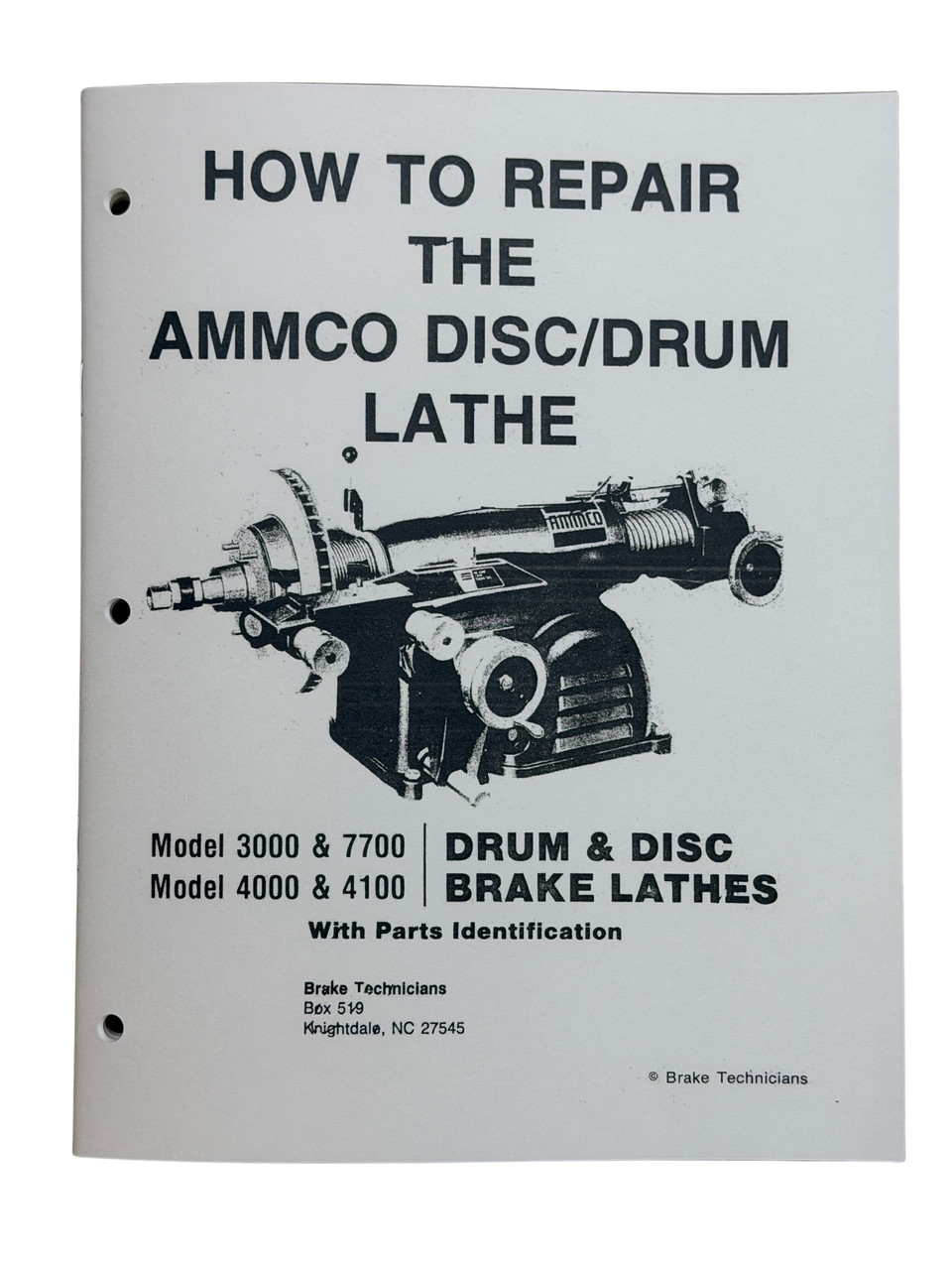 Ammco Brake Lathe Repair Manual