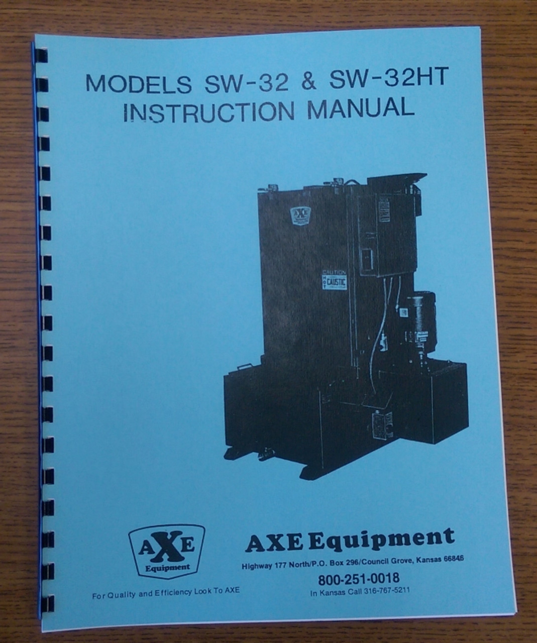 Axe SW-32 and SW-32HT Jet Washer Manual
