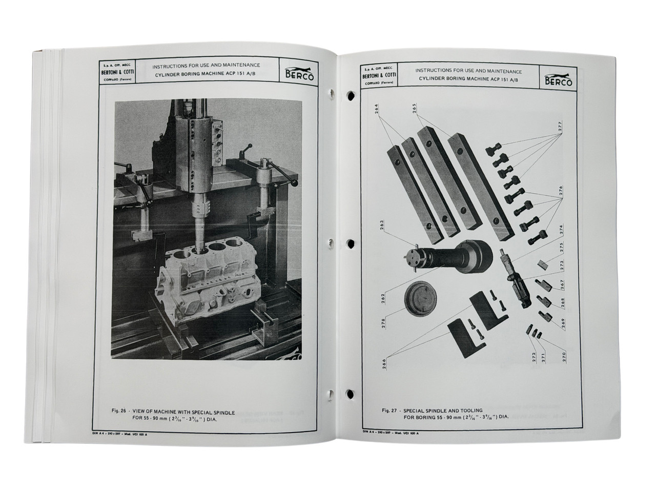 Berco Model ACP-151 A/B Boring Bar Manual