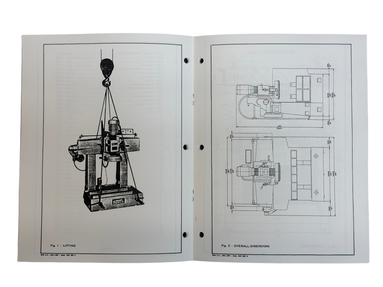 Berco Model RSC950 Surface Grinder Manual