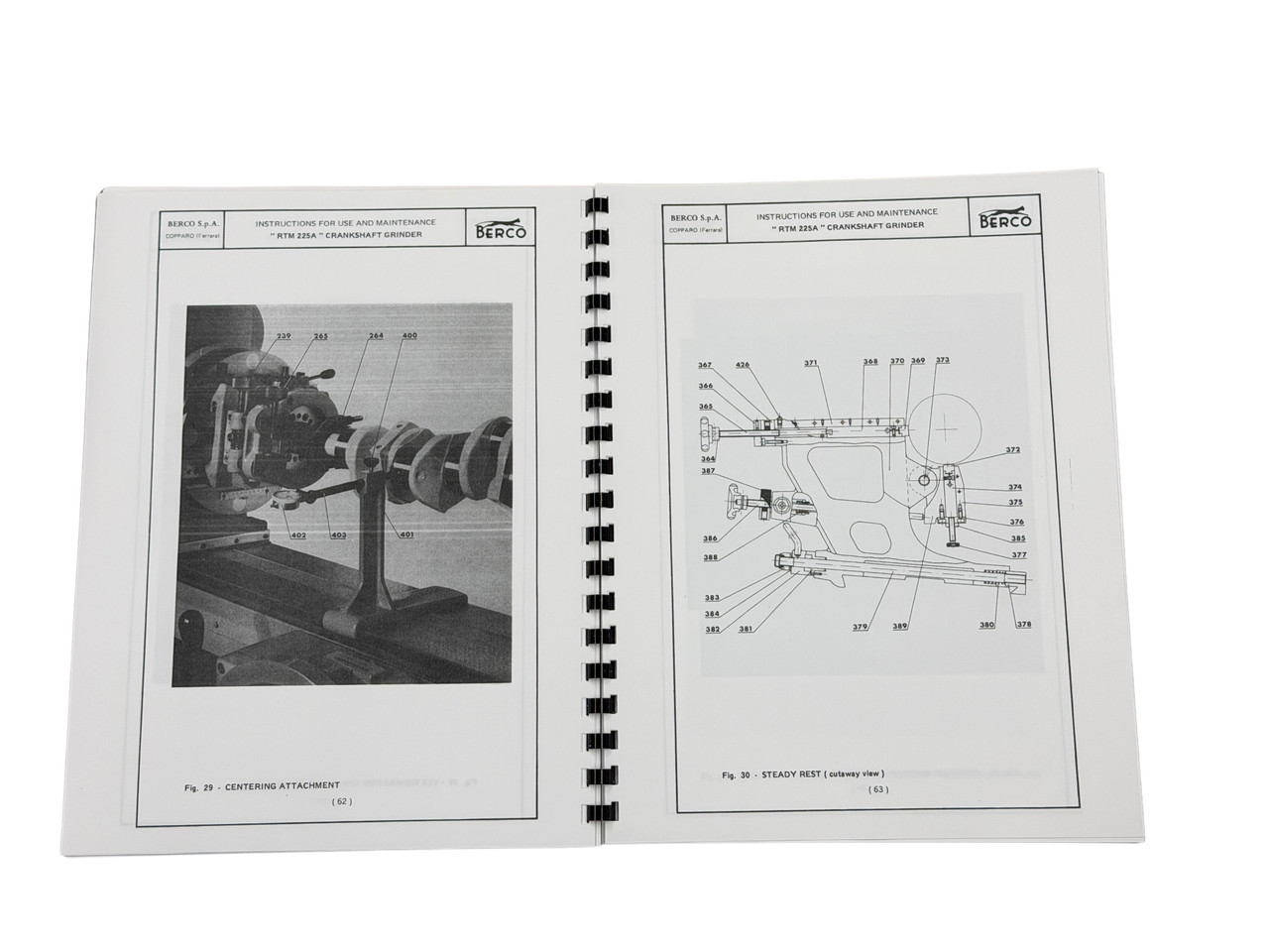 Berco Model RTM225A Manual