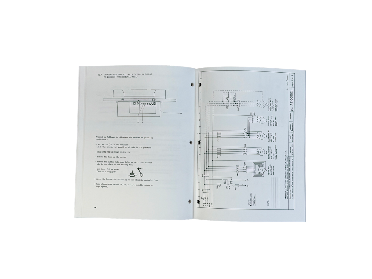 Berco Model SPY320 & 360 Surface Grinder Manual