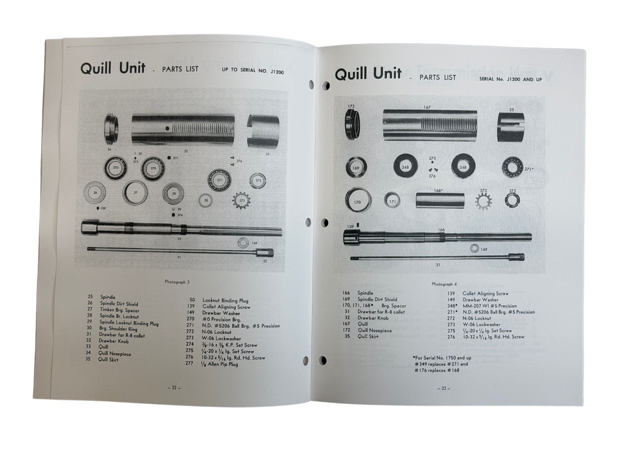 1964 Bridgeport J Head Mill Instruction and Parts Manual