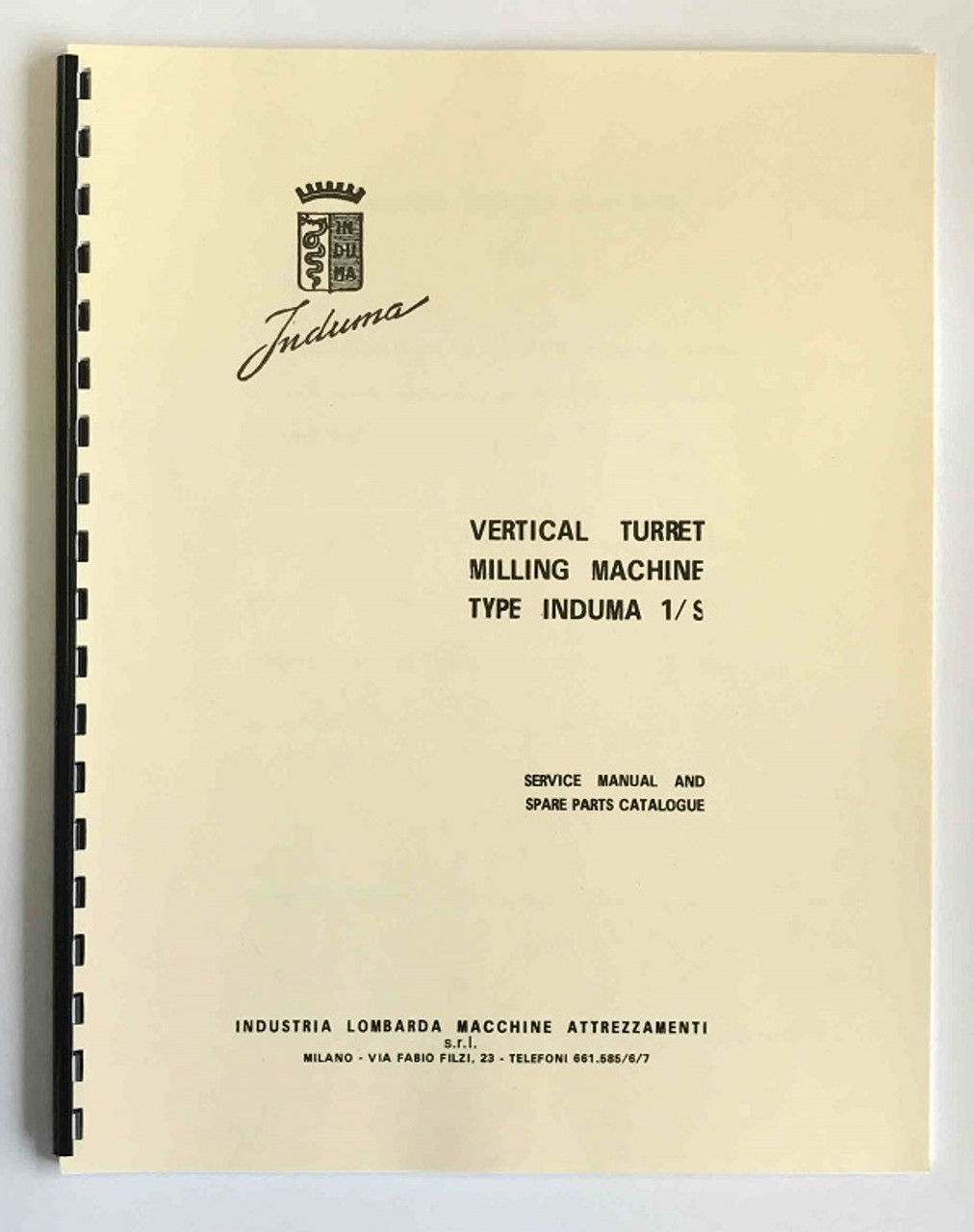 Induma Lombarda Type 1/S Manual