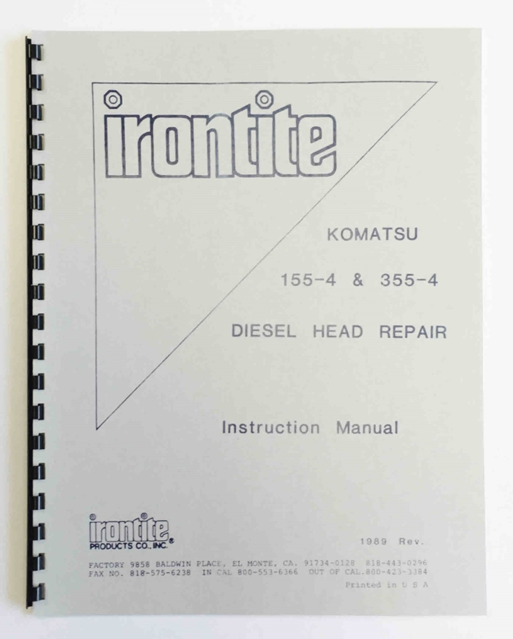 Irontite Komatsu Diesel Repair Manual
