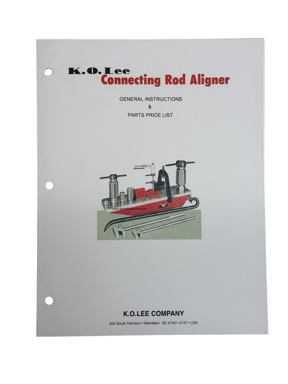 KO Lee  Connecting Rod Aligner Manual