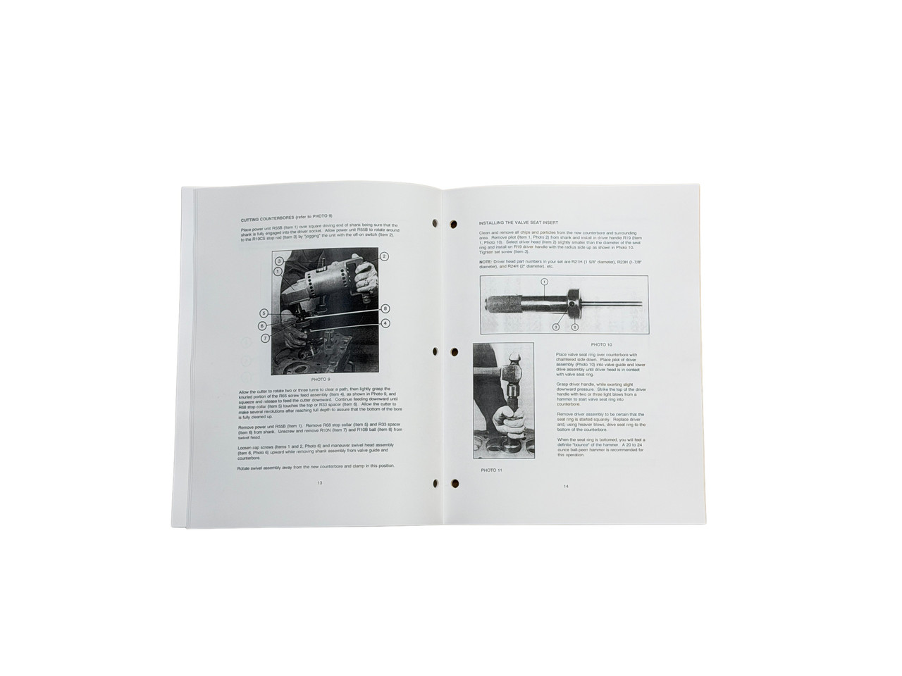 KO Lee R500C/C3A  Valve Seat Cutter Manual