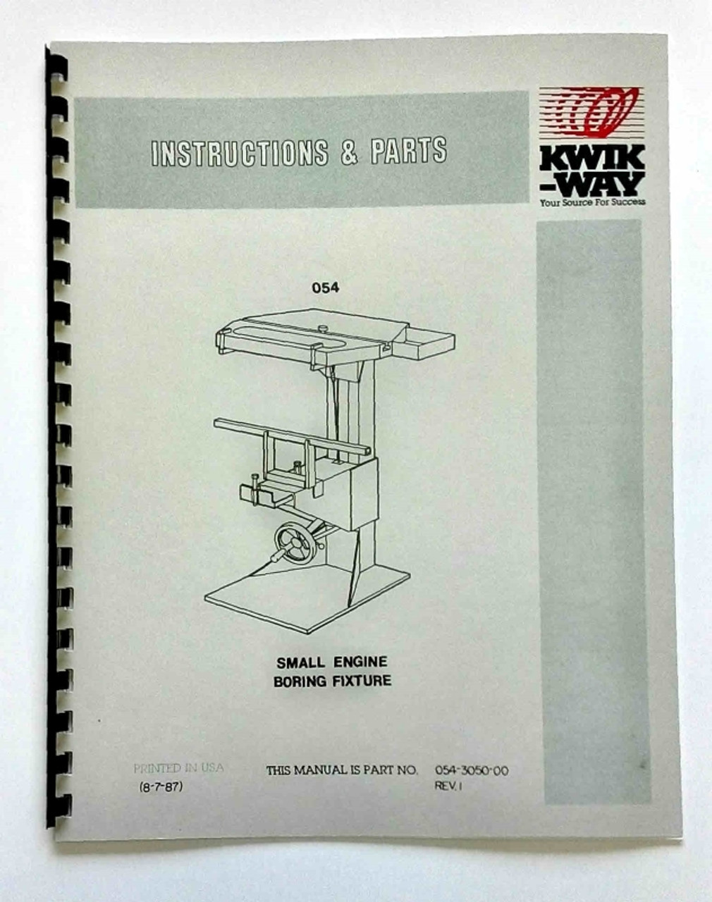 Kwik Way Model 054 Manual