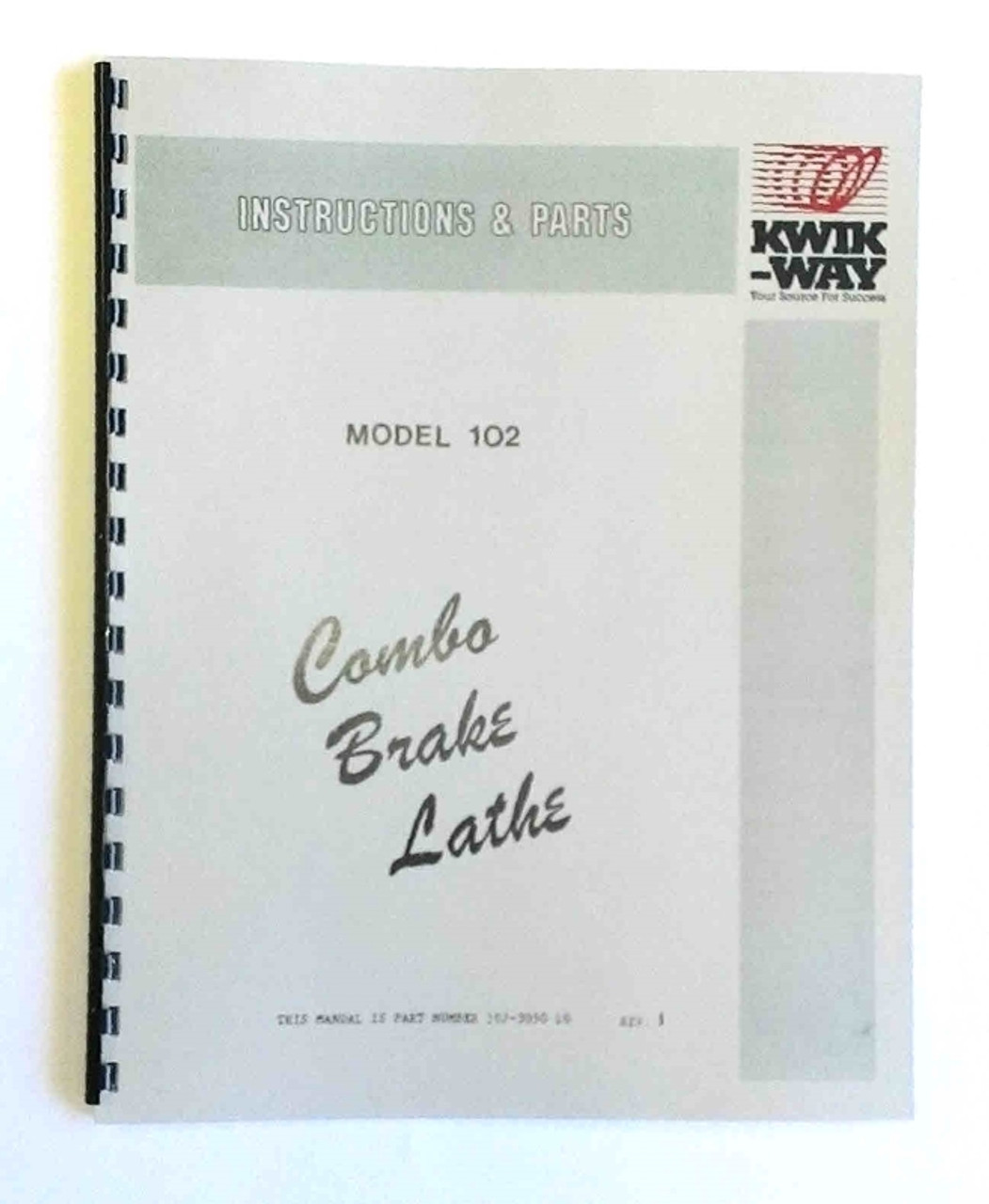 Kwik Way Model 102 Manual