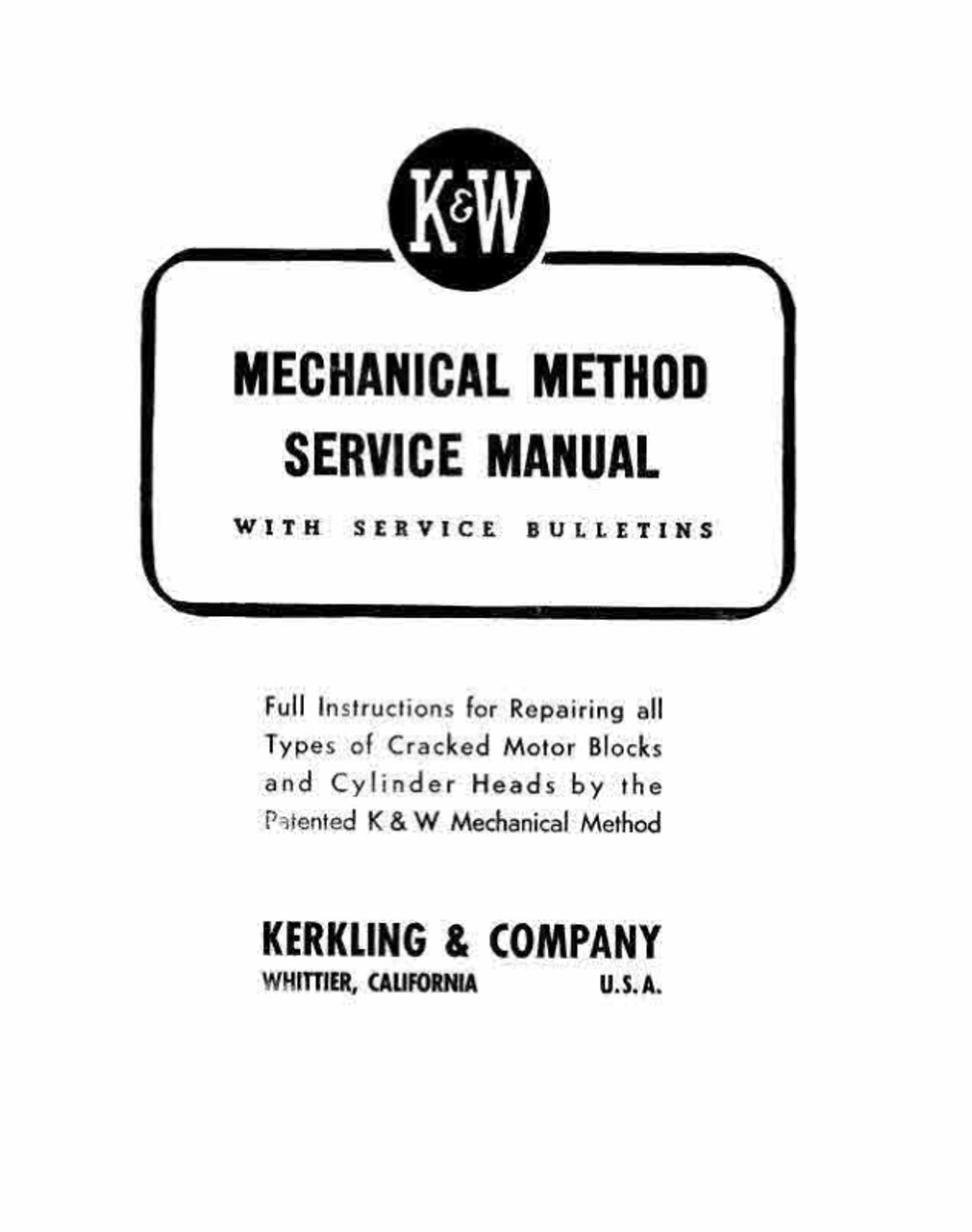 Crack Repair Instruction Manual (Pin Method)