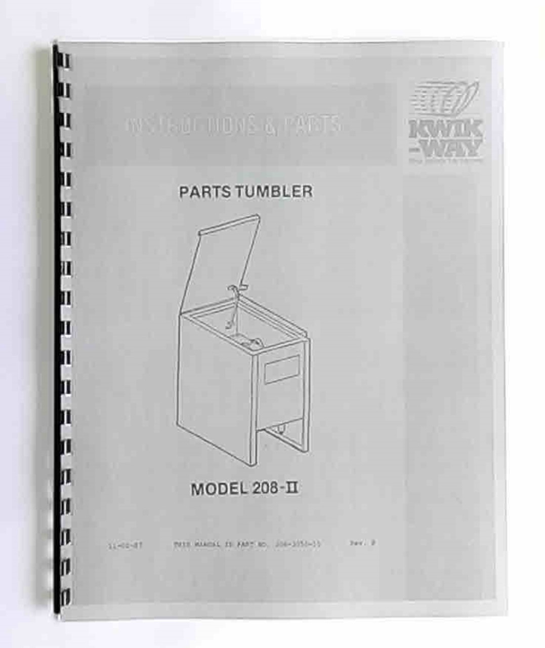 Kwik Way Model 208 Manual