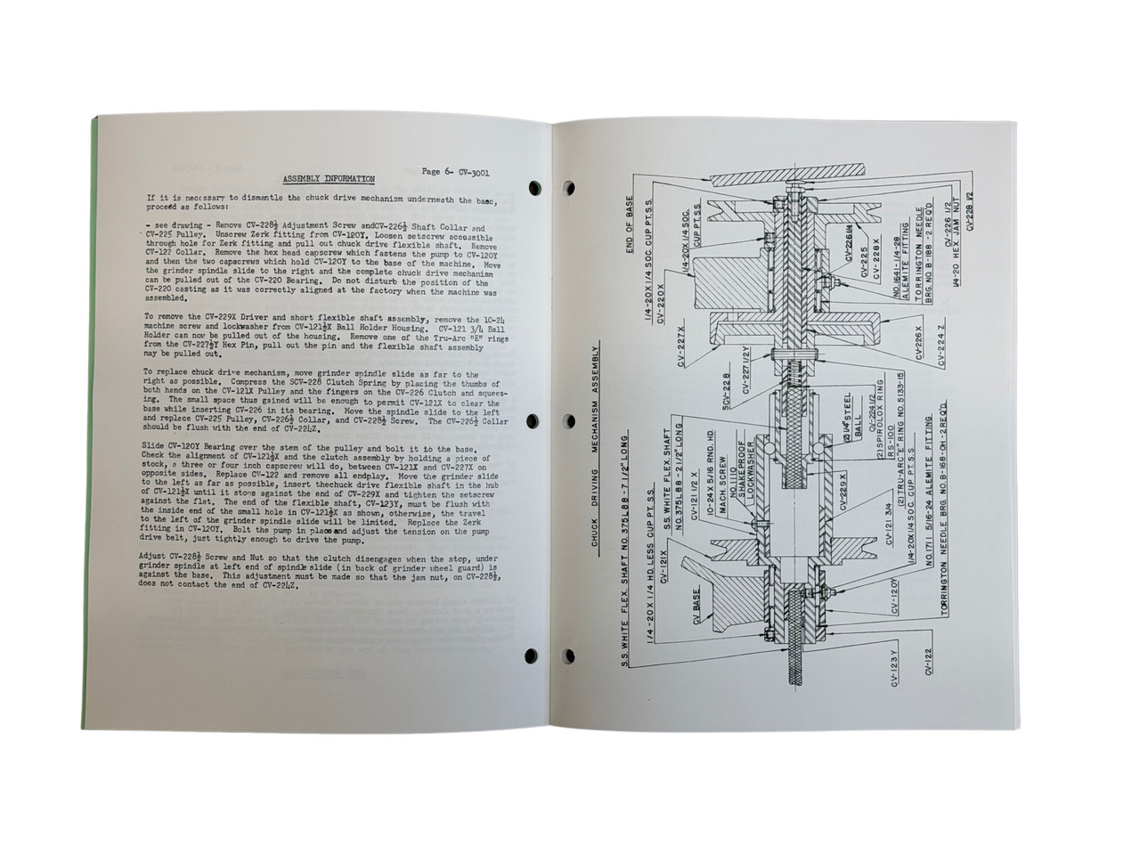 Kwik Way Model CV Valve Grinder Instruction Manual