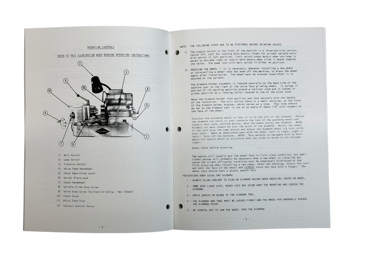 Kwik Way Model EVS Valve Grinder Manual