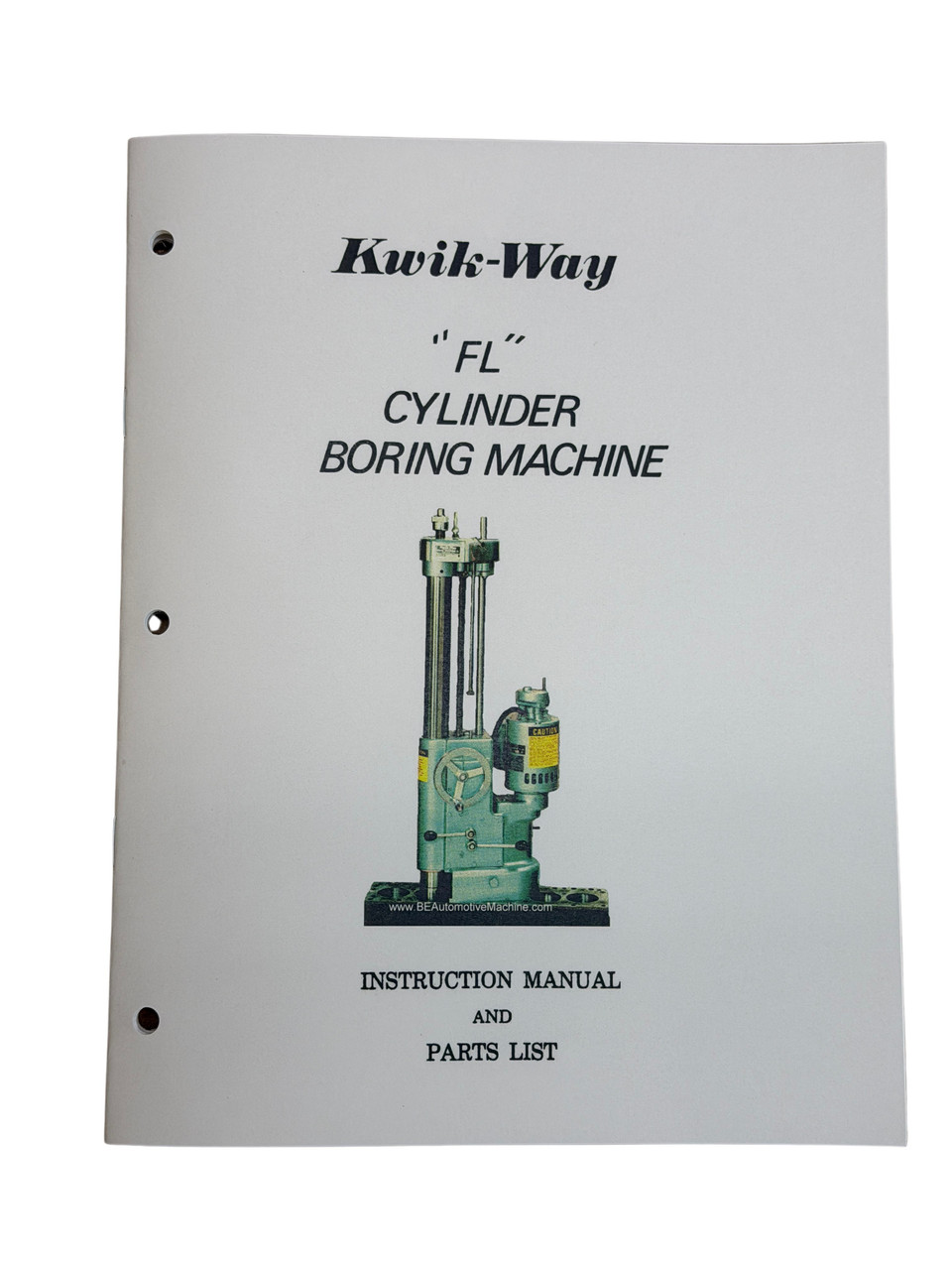 Kwik Way Model FL Portable Boring Bar Manual