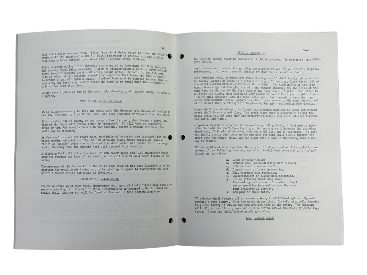 Kwik Way Model SV Manual