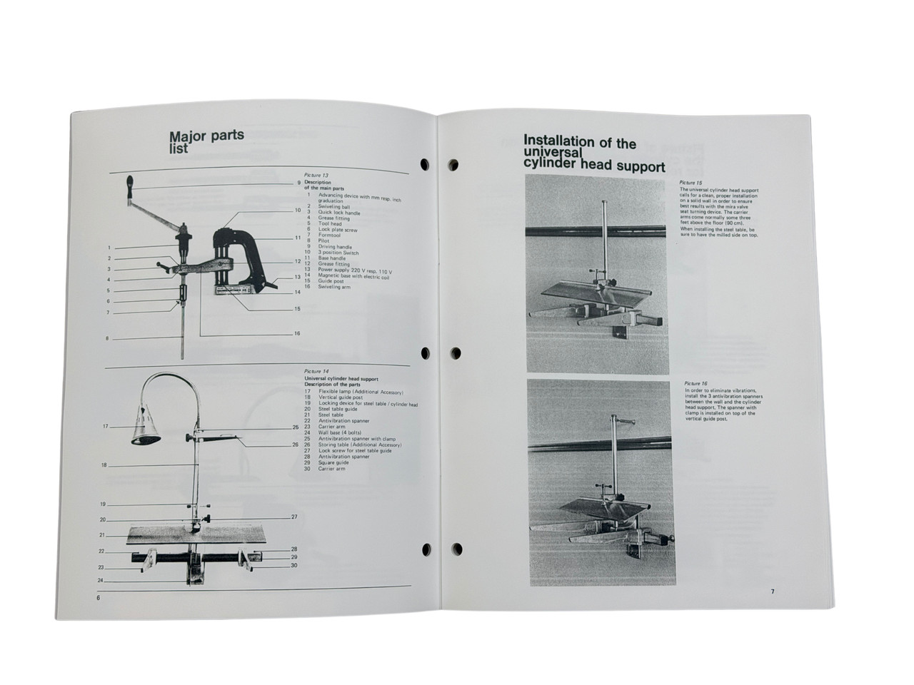 Mira Model VG Valve Seat Forming Tool Manual