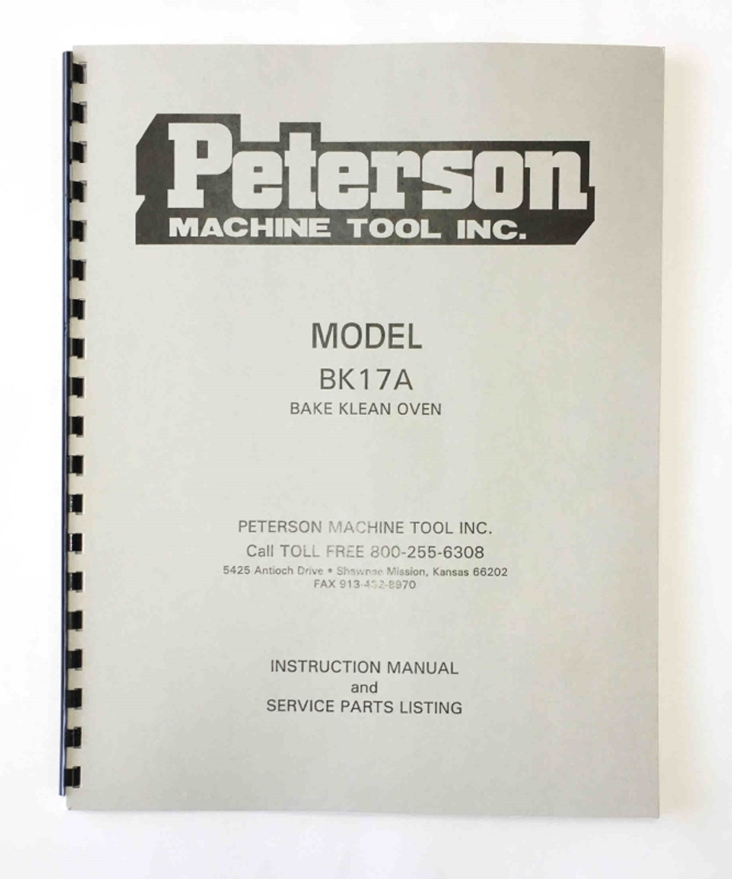 Peterson Model BK17A Manual