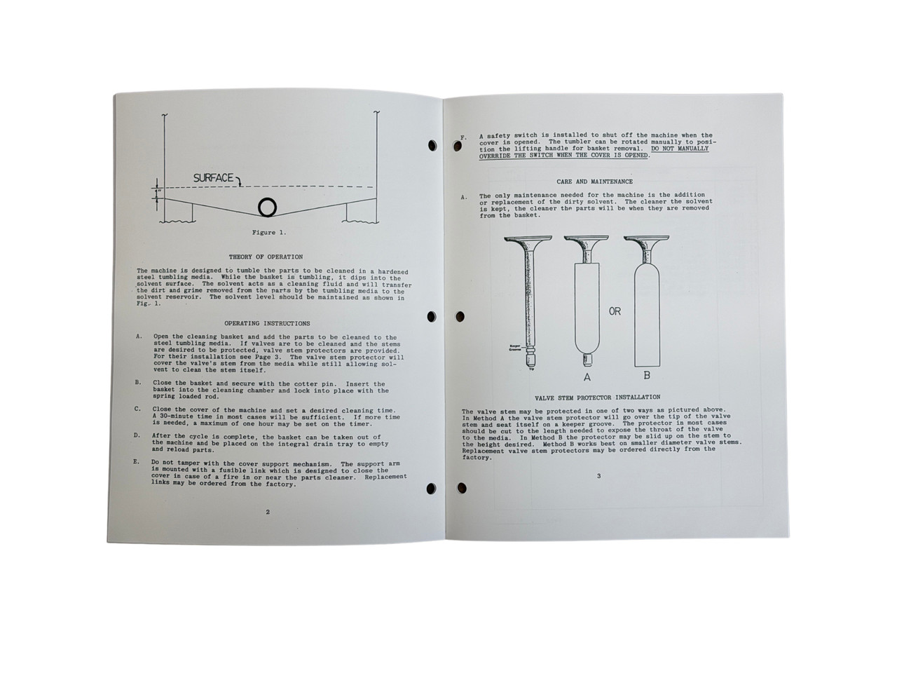 Peterson GPC30 Parts Cleaner Manual