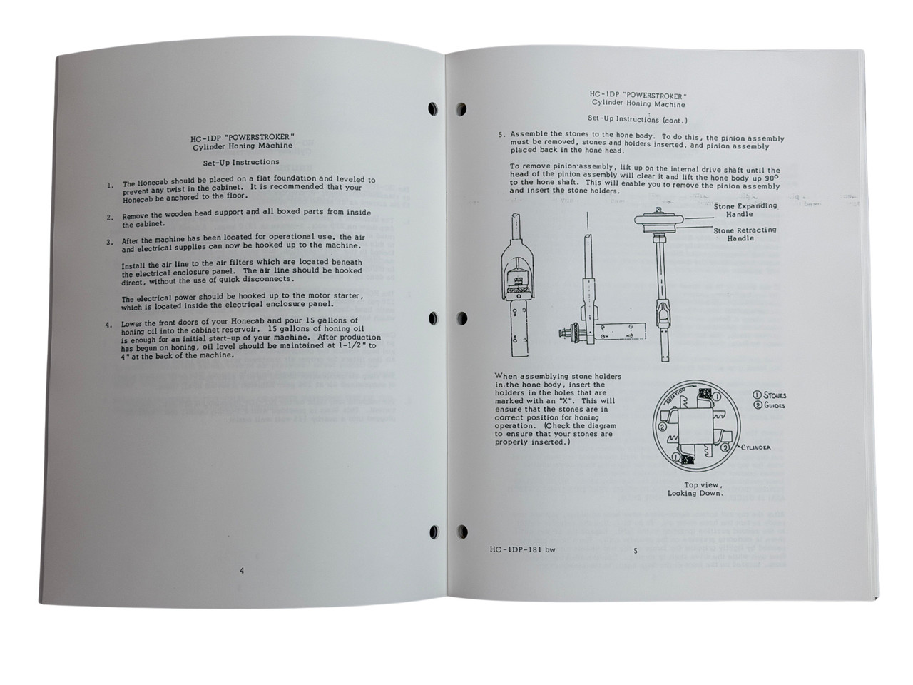 Peterson Model HC1DP  Cylinder Hone Manual