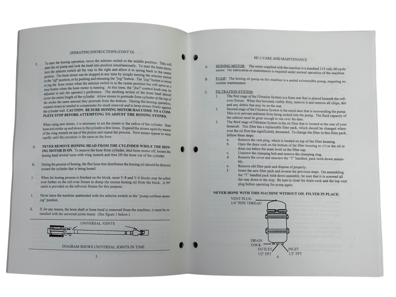 Peterson Model HC1 & HC1D Manual