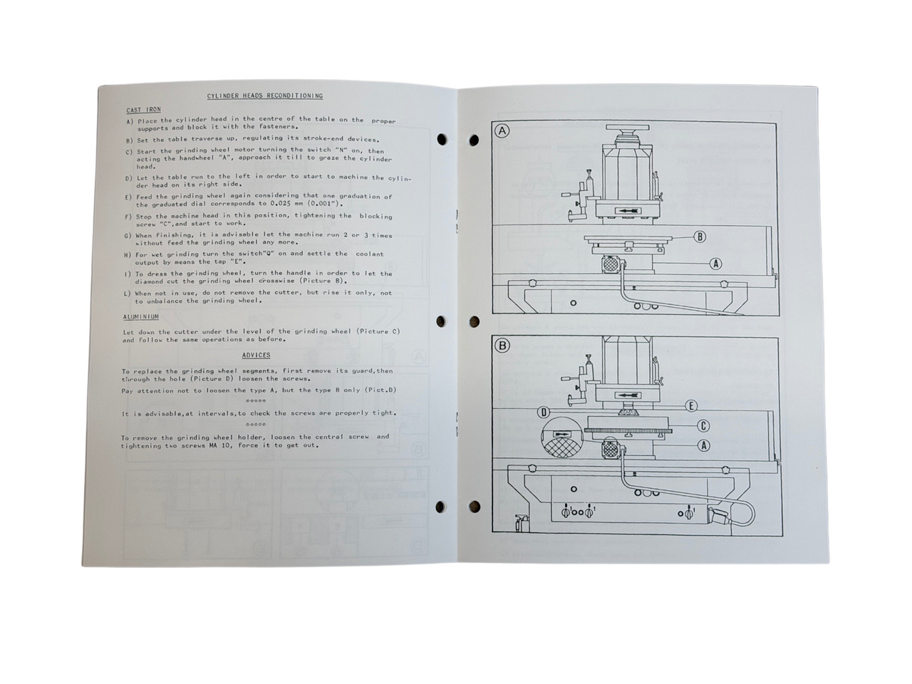 Peterson Model RG-300/900 Surface Grinder Manual
