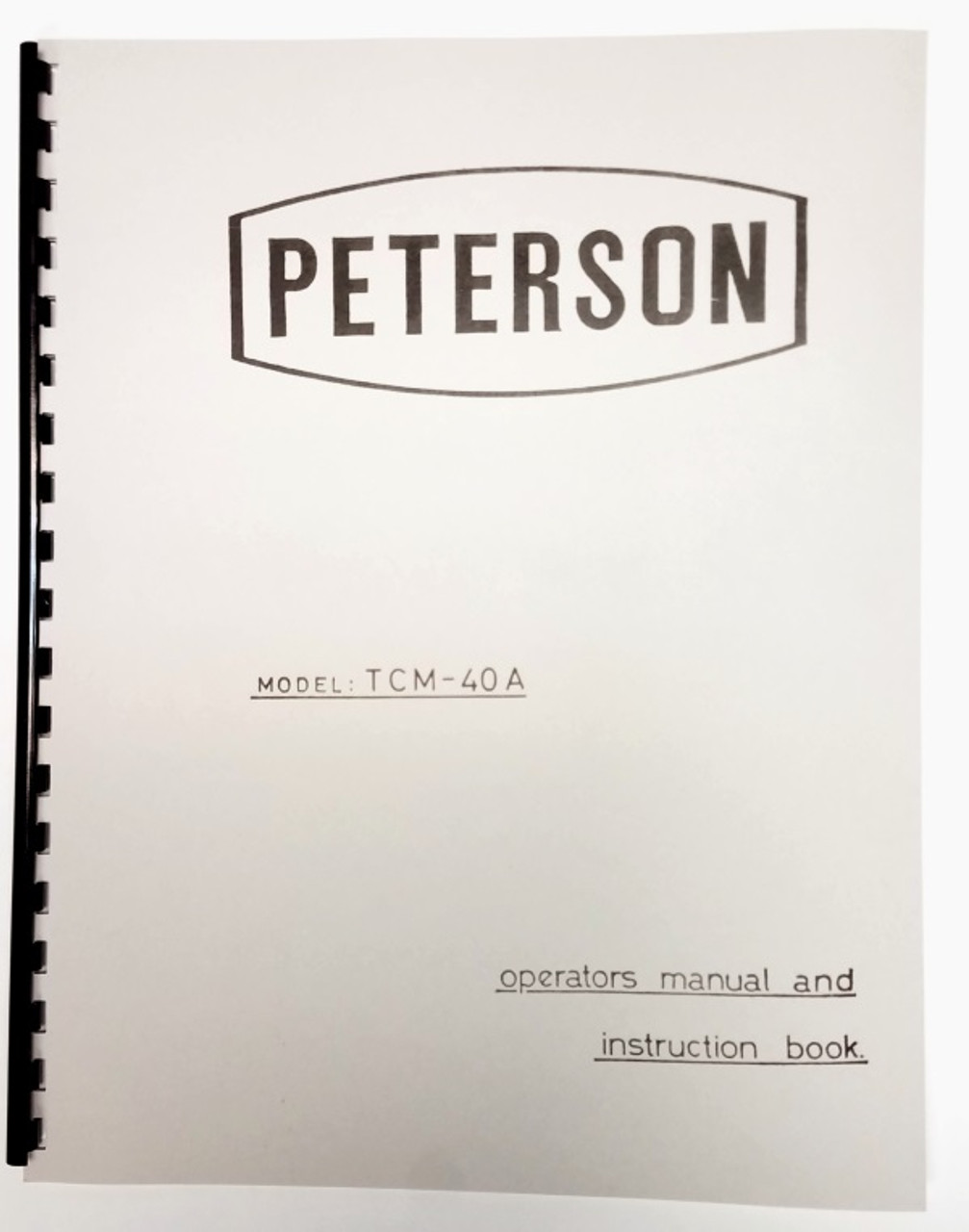 Peterson TCM-40 Manual