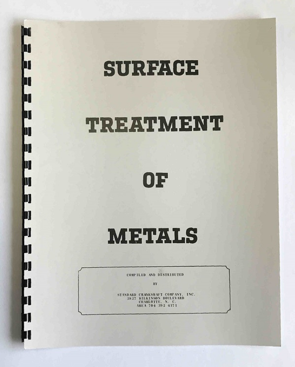 Standard Surface Treatment of Metals Manual