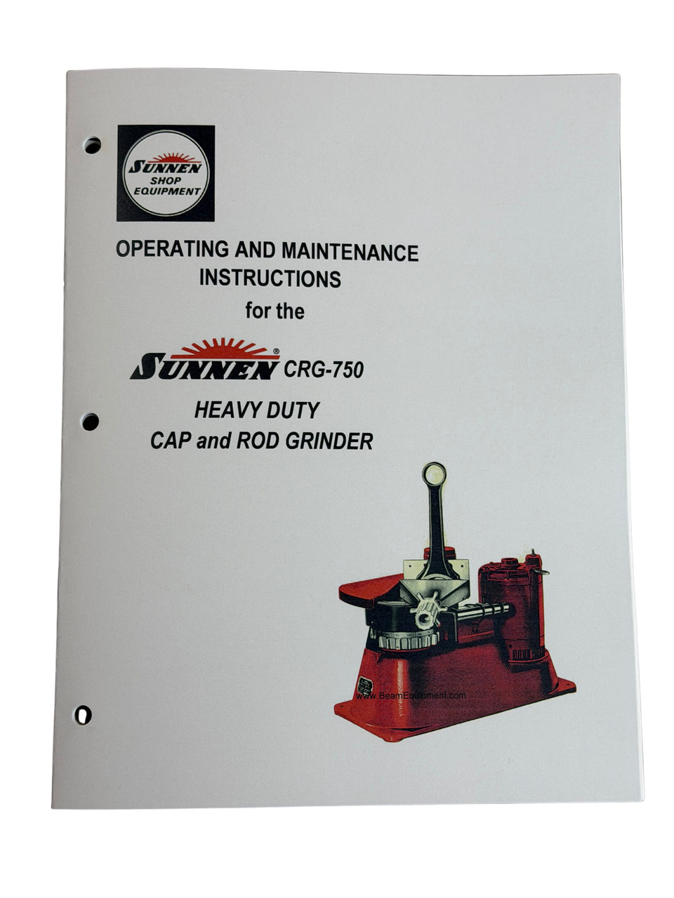 Sunnen Model CRG-750 Cap Grinder Manual