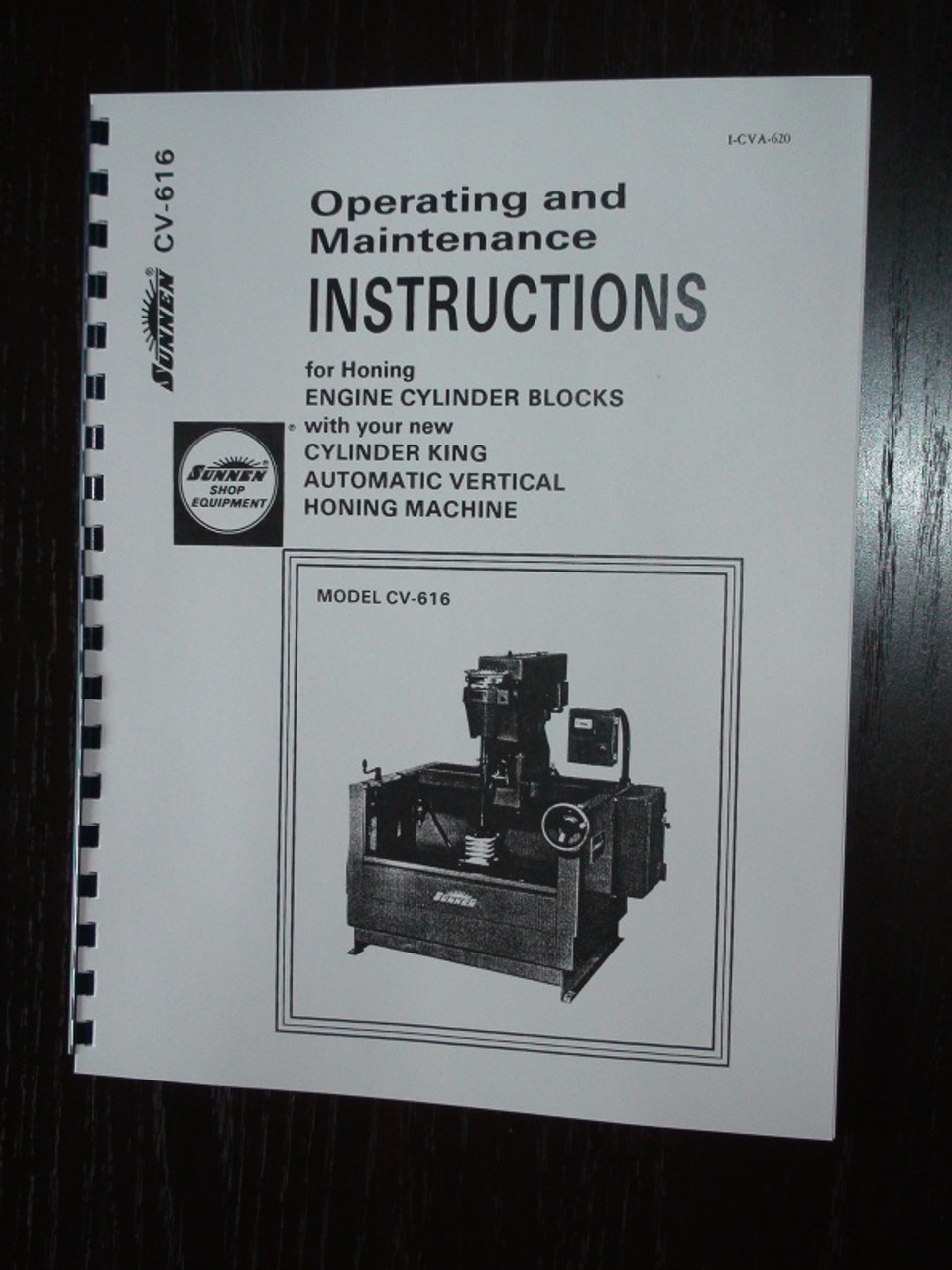 Sunnen Model CV-616 Manual