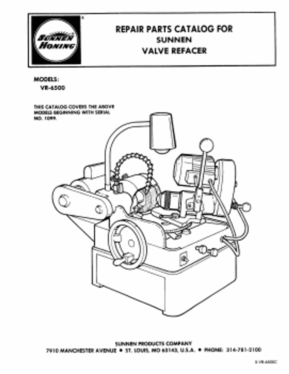 Sunnen Model VR6500 Manual