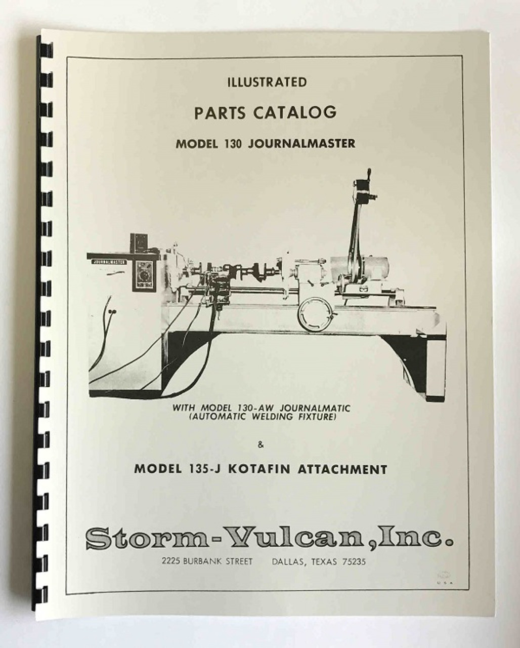 Storm Vulcan Model 130 and 130AW Manual