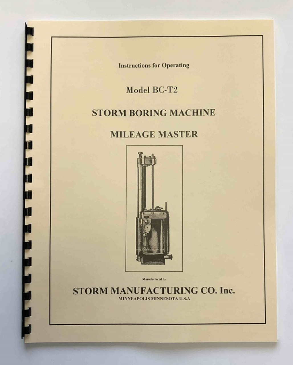 Storm Vulcan Model BC-T2 Manual