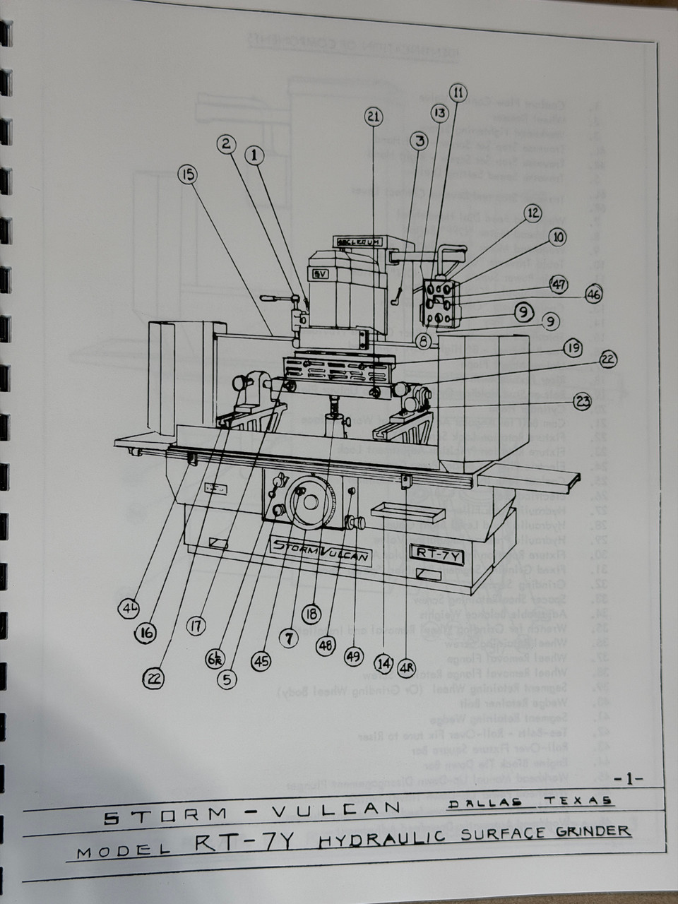 Storm Vulcan Model RT7Y Manual