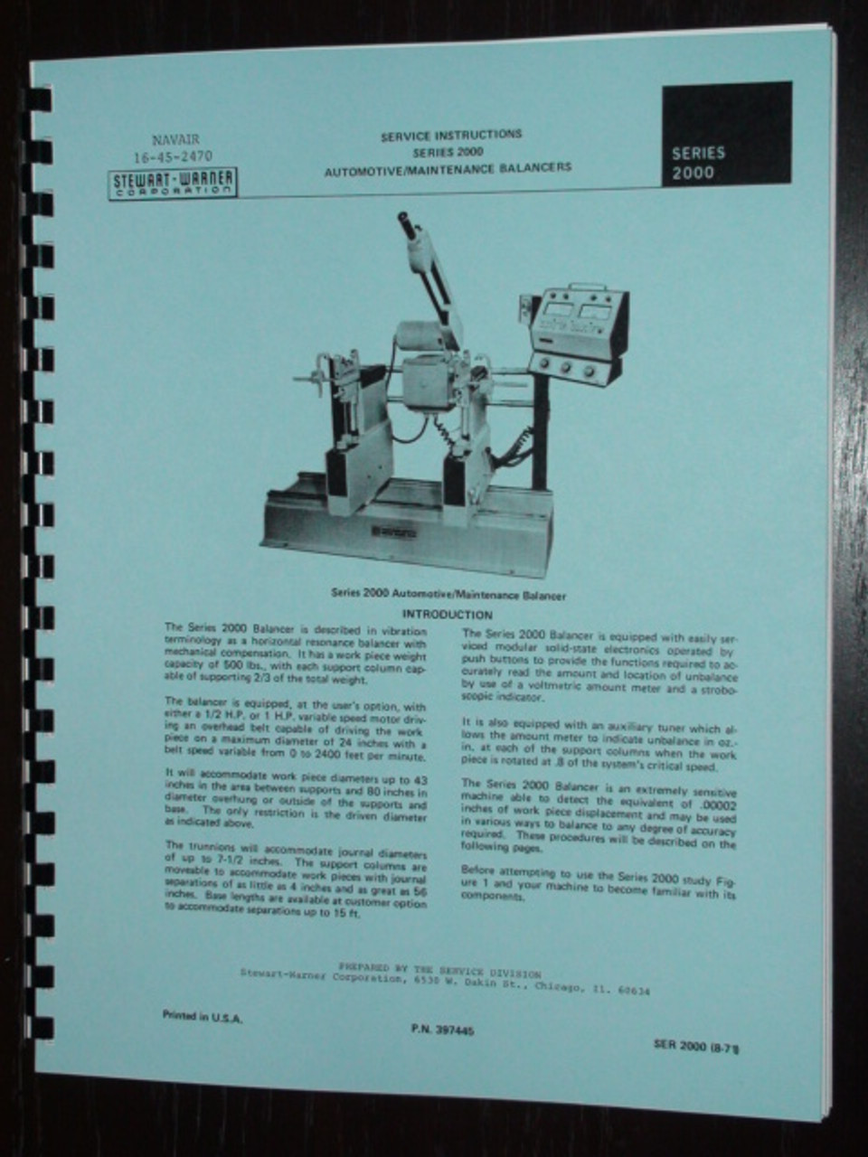 Stewart Warner Series 2000 Manual
