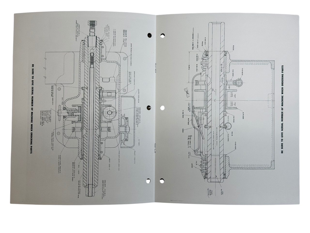 Winona Van Norman Model 333 Brake Lathe Parts Manual