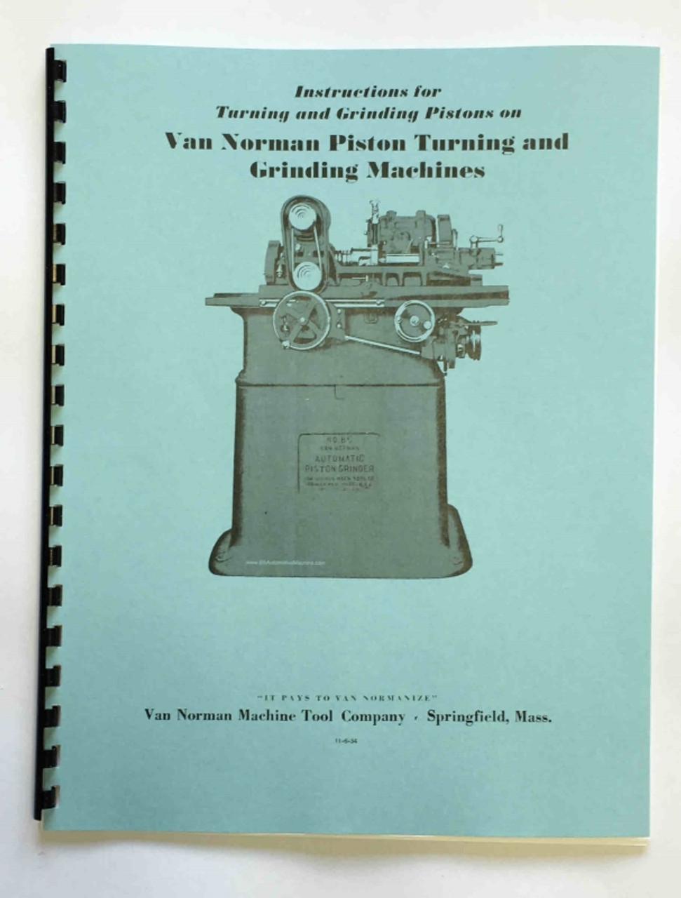 Van Norman Model 75 76 85 Manual