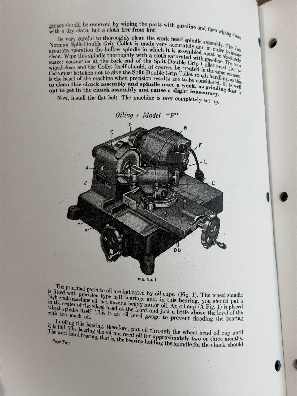Van Norman Model F Valve Grinder Manual