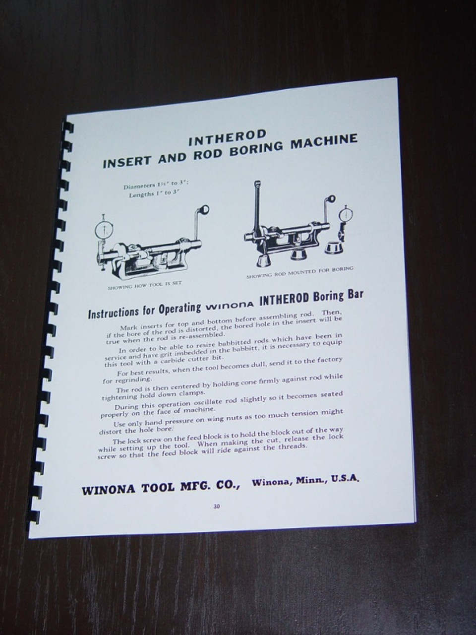 Van Norman Model INTHEROD Manual