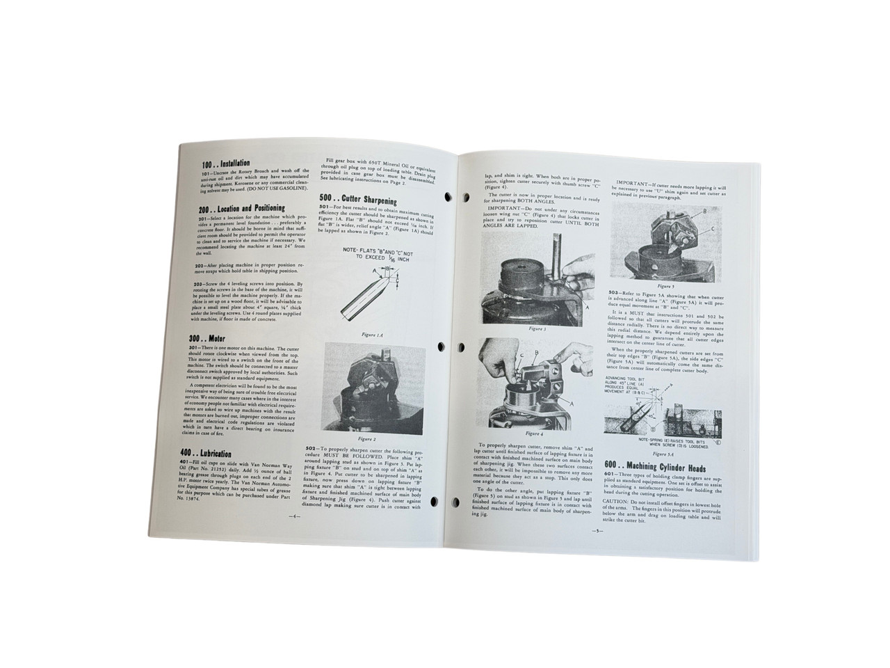 Winona Van Norman Model 570 Rotary Broach Manual