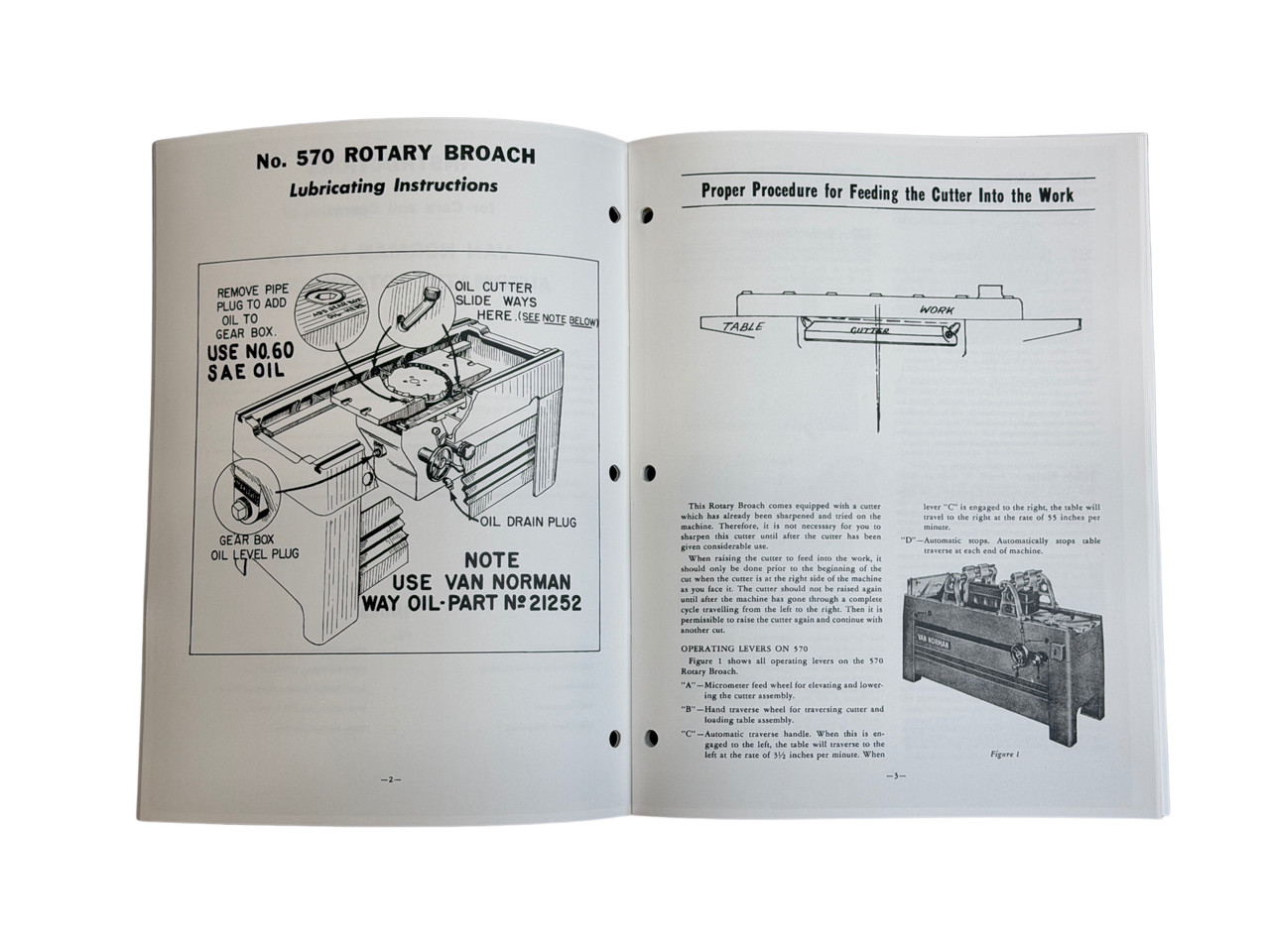 Winona Van Norman Model 570 Rotary Broach Manual