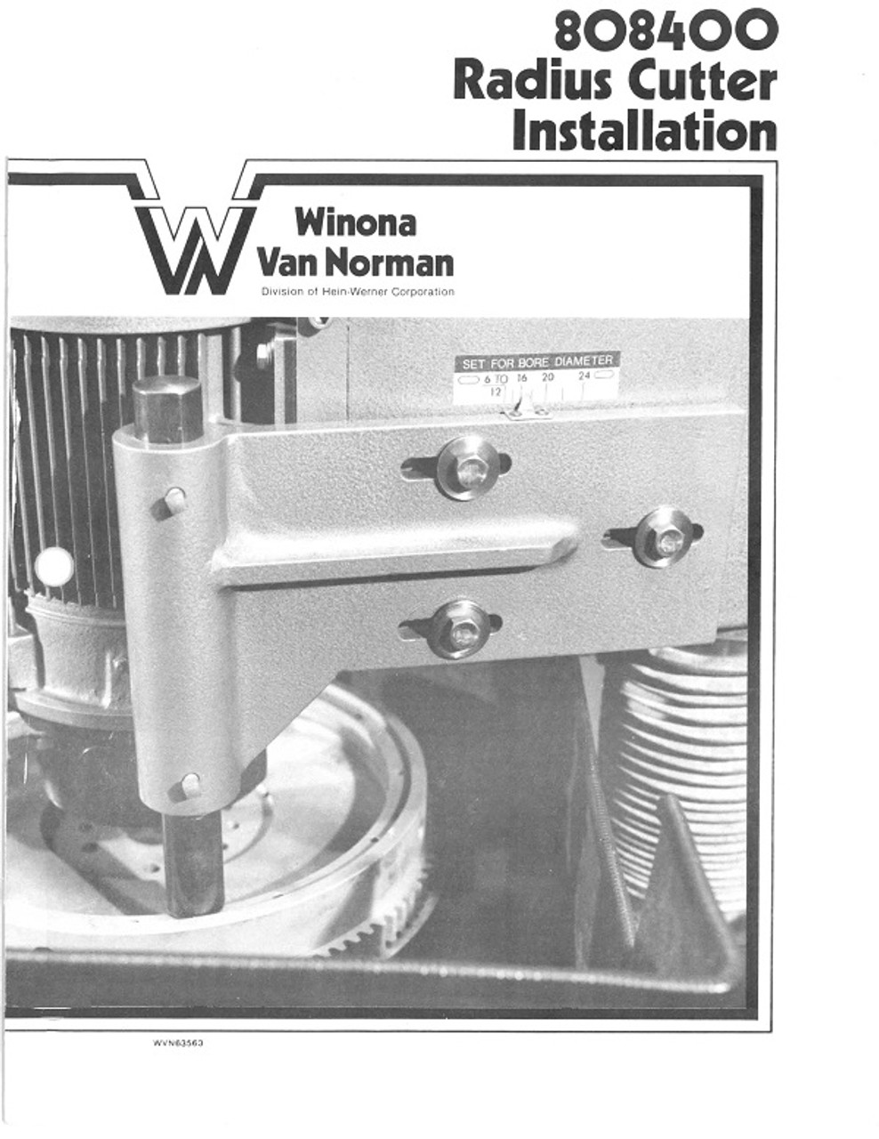 Winona Van Norman 808400 Manual