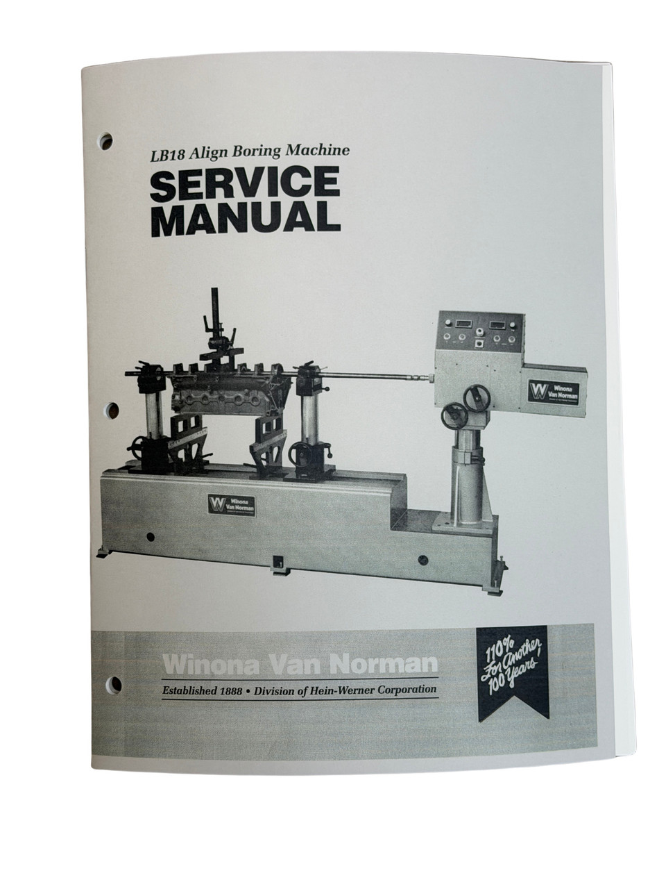 Winona Van Norman Model LB18 Line Boring Machine Manual