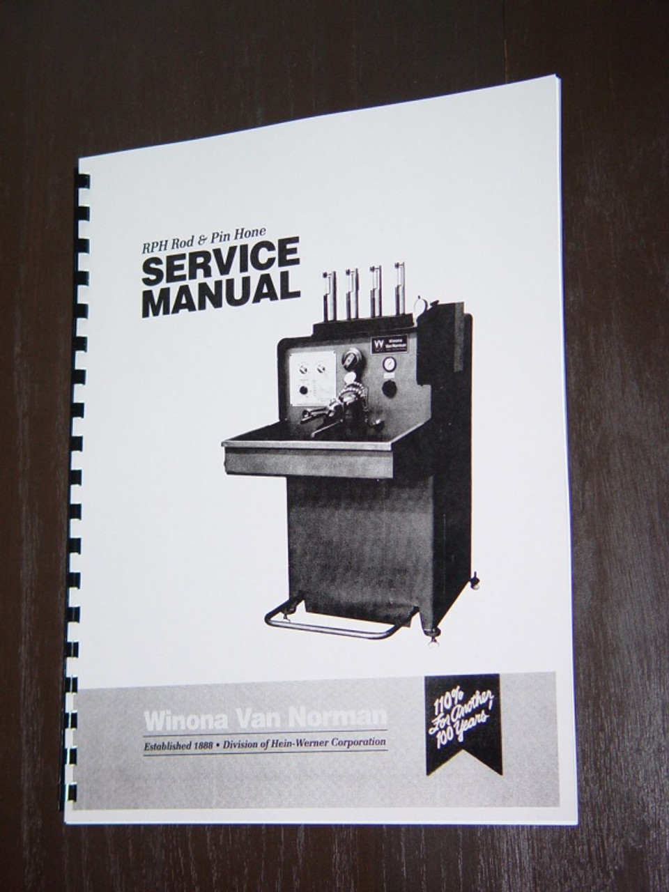 Winona Van Norman Model RPH Manual