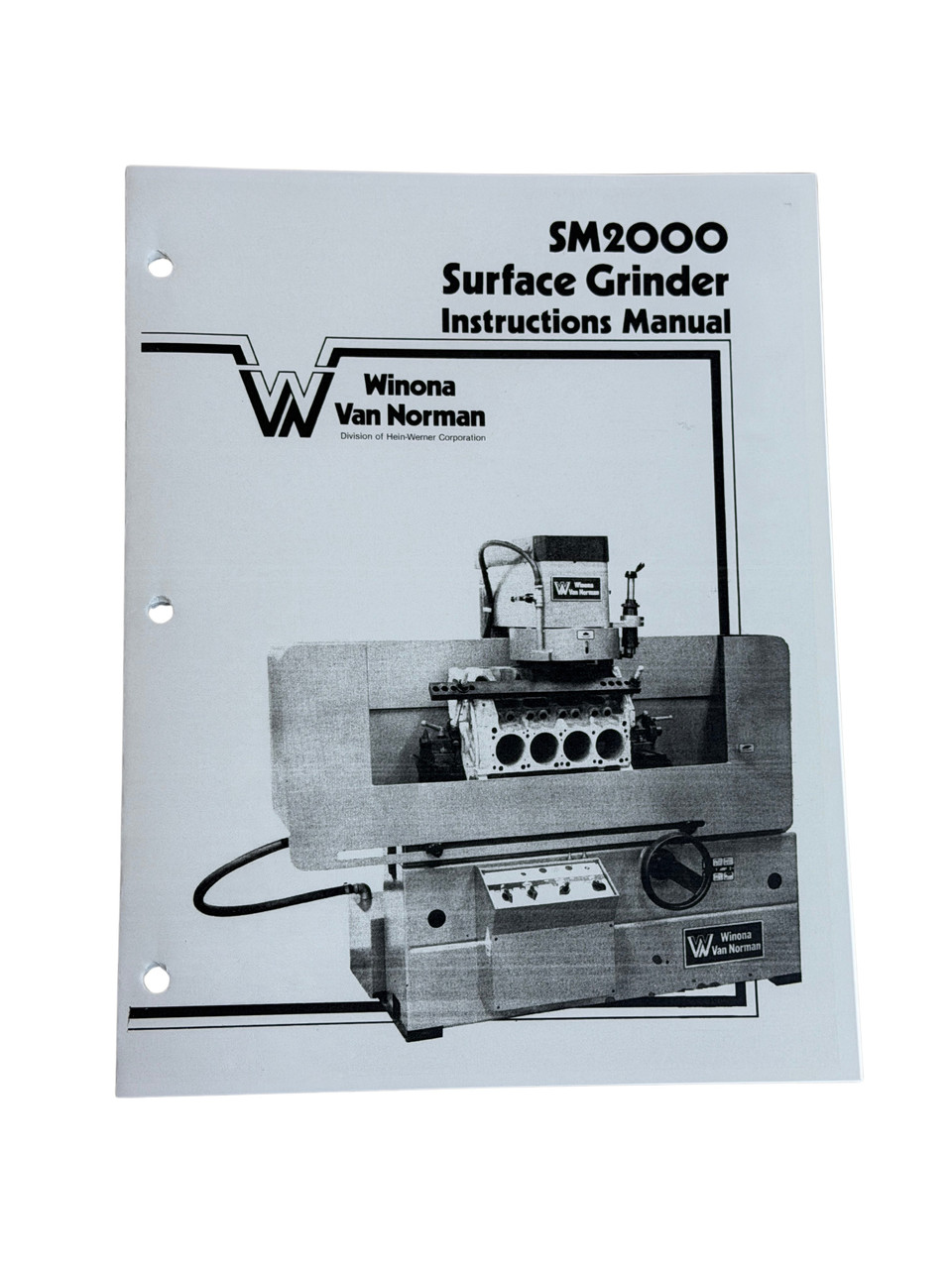 Winona Van Norman Model SM2000 Surfacer Manual