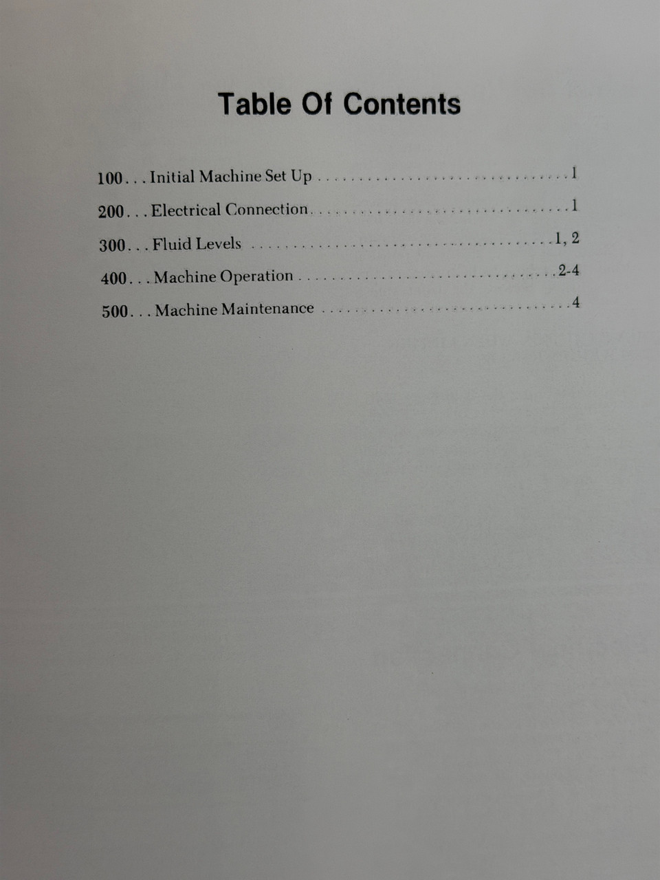 Winona Van Norman Model SM2000 Surfacer Manual