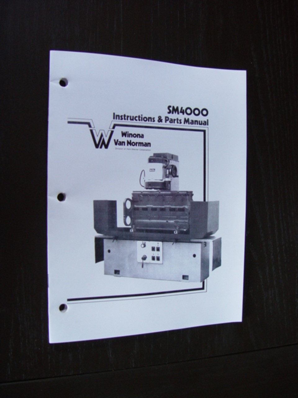 Winona Van Norman Model SM4000 Manual